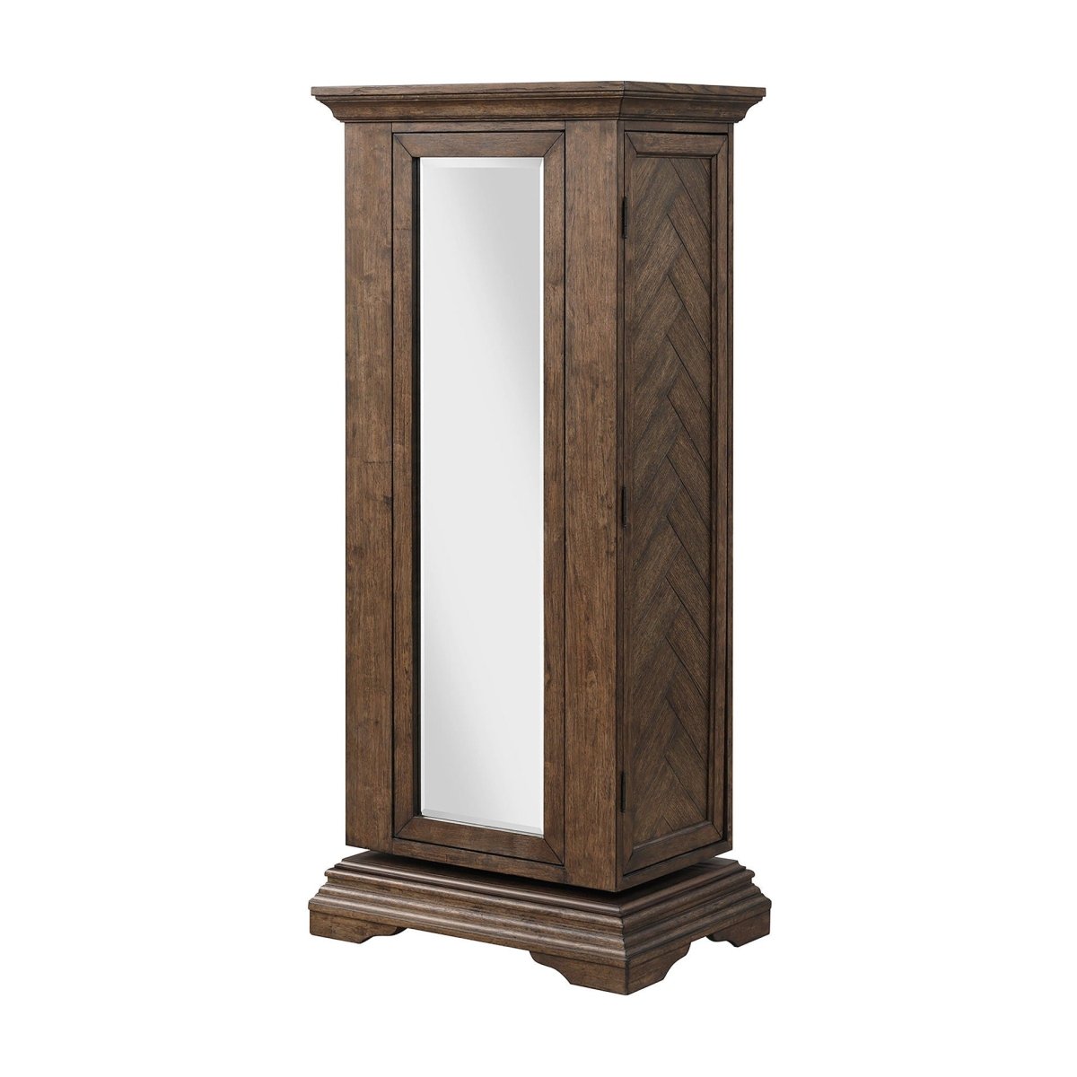 Mar Vista - Swivel Lingerie Chest With Mirror - Walnut Lingerie Chests by New Classic - Walls Furniture & Mattress