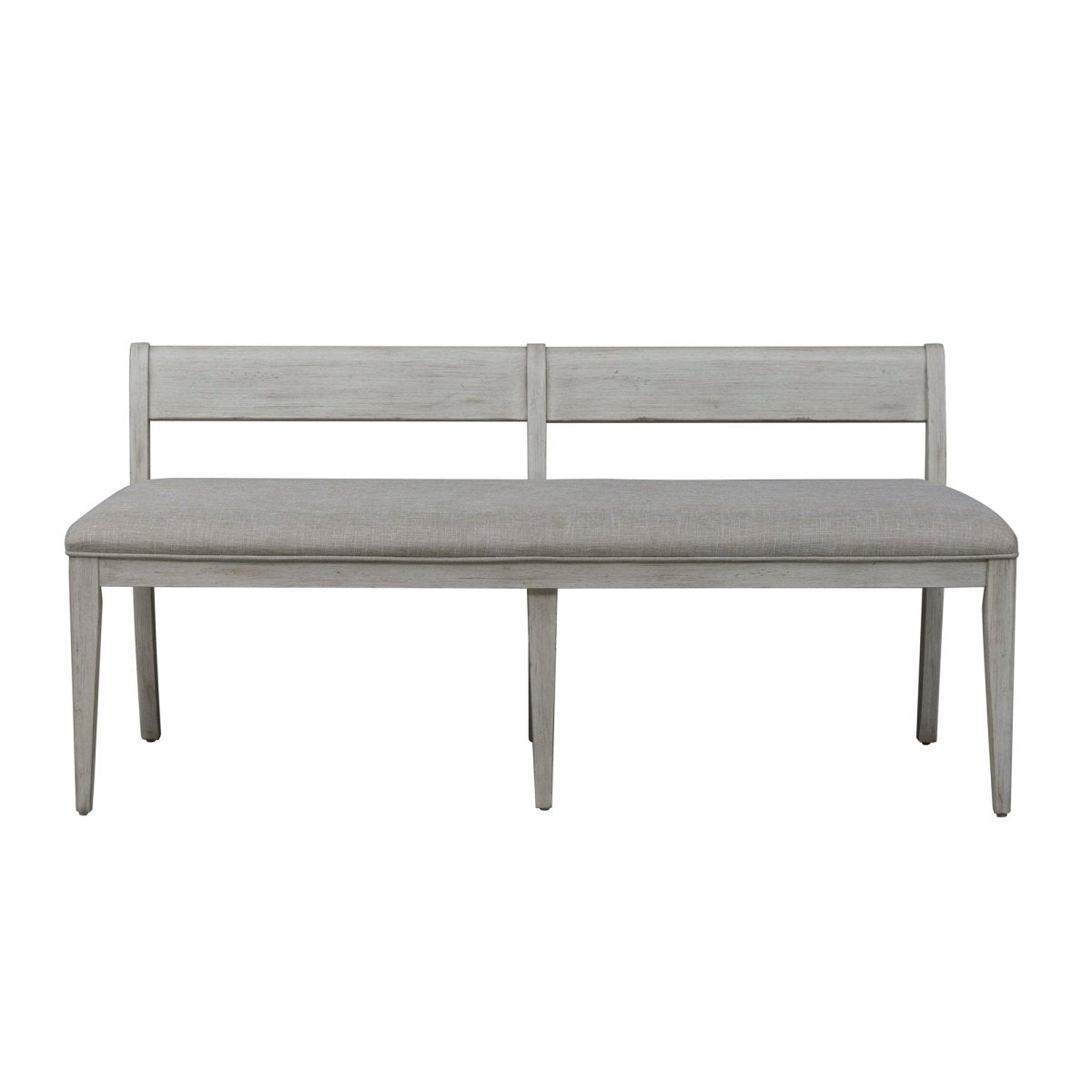 Farmhouse Reimagined - Upholstered Bench - White Upholstered Benches by Liberty Furniture - Walls Furniture & Mattress
