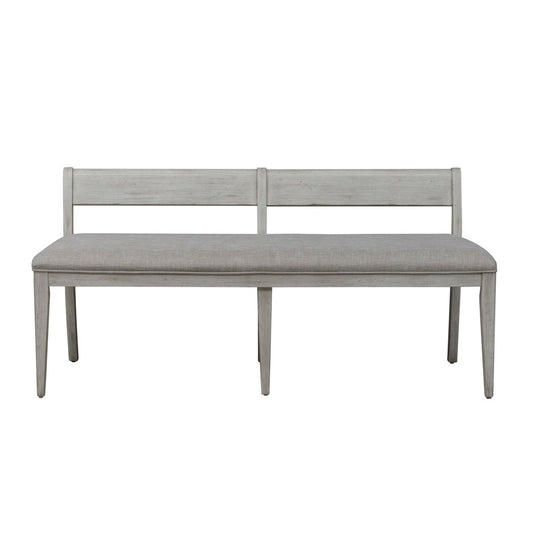 Farmhouse Reimagined - Upholstered Bench - White Upholstered Benches by Liberty Furniture - Walls Furniture & Mattress