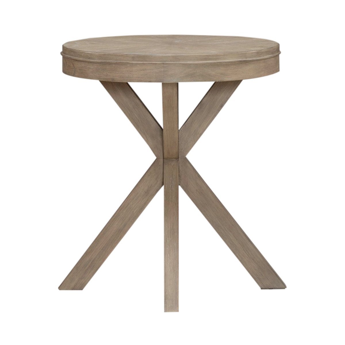 Brentwood - Round End Table - Sandstone End Tables by Liberty Furniture - Walls Furniture & Mattress