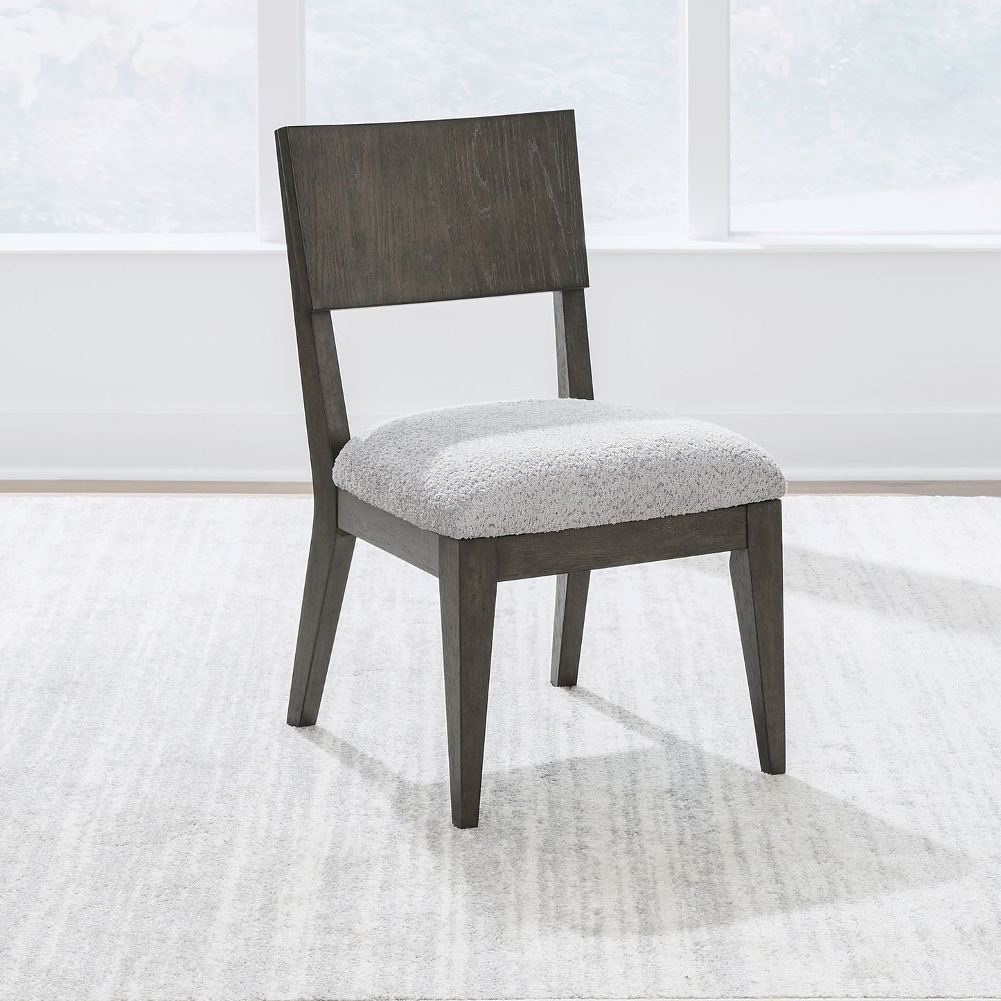 Cascade Falls - Panel Back Side Chair (RTA) - Brown