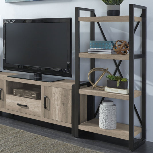 Sun Valley - Pier Unit With Faux Metal - Light Brown Piers by Liberty Furniture - Walls Furniture & Mattress