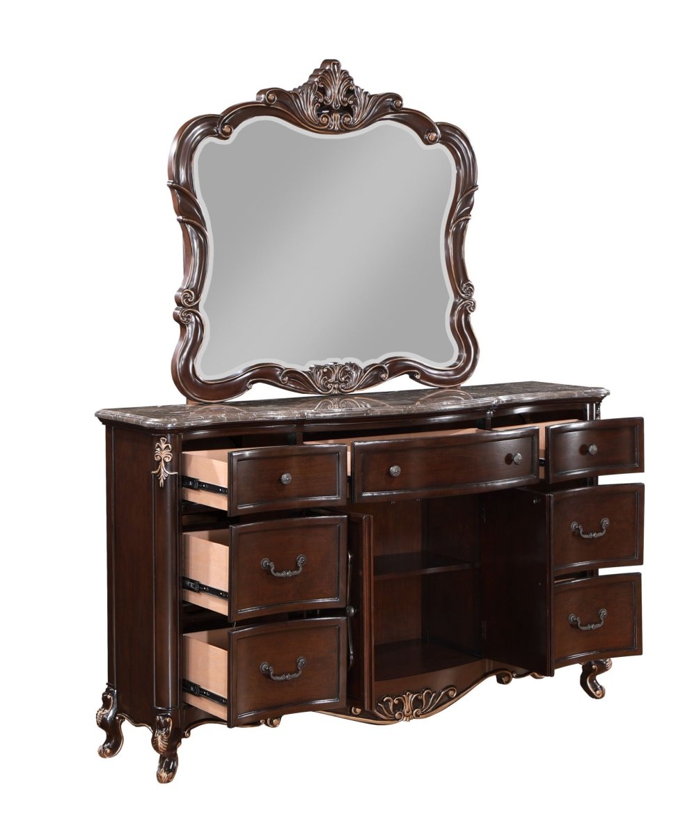 Constantine - Mirror - Cherry Mirrors by New Classic - Walls Furniture & Mattress