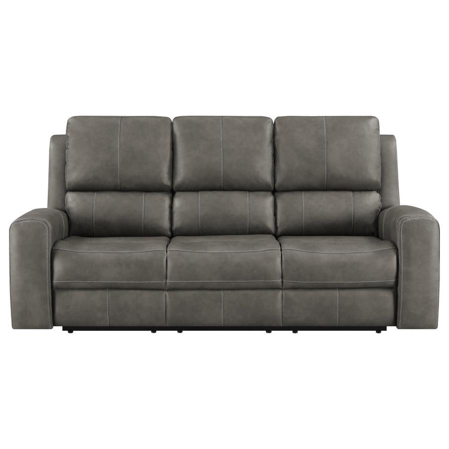 Brickston - Triple Power Reclining Sofa Reclining Sofas by Coaster Fine Furniture - Walls Furniture & Mattress