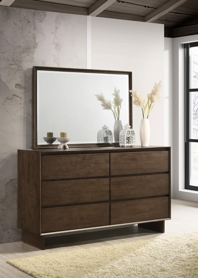 Glenwood - 6 - Drawer Dresser Cabinet Dressers by Coaster Fine Furniture - Walls Furniture & Mattress
