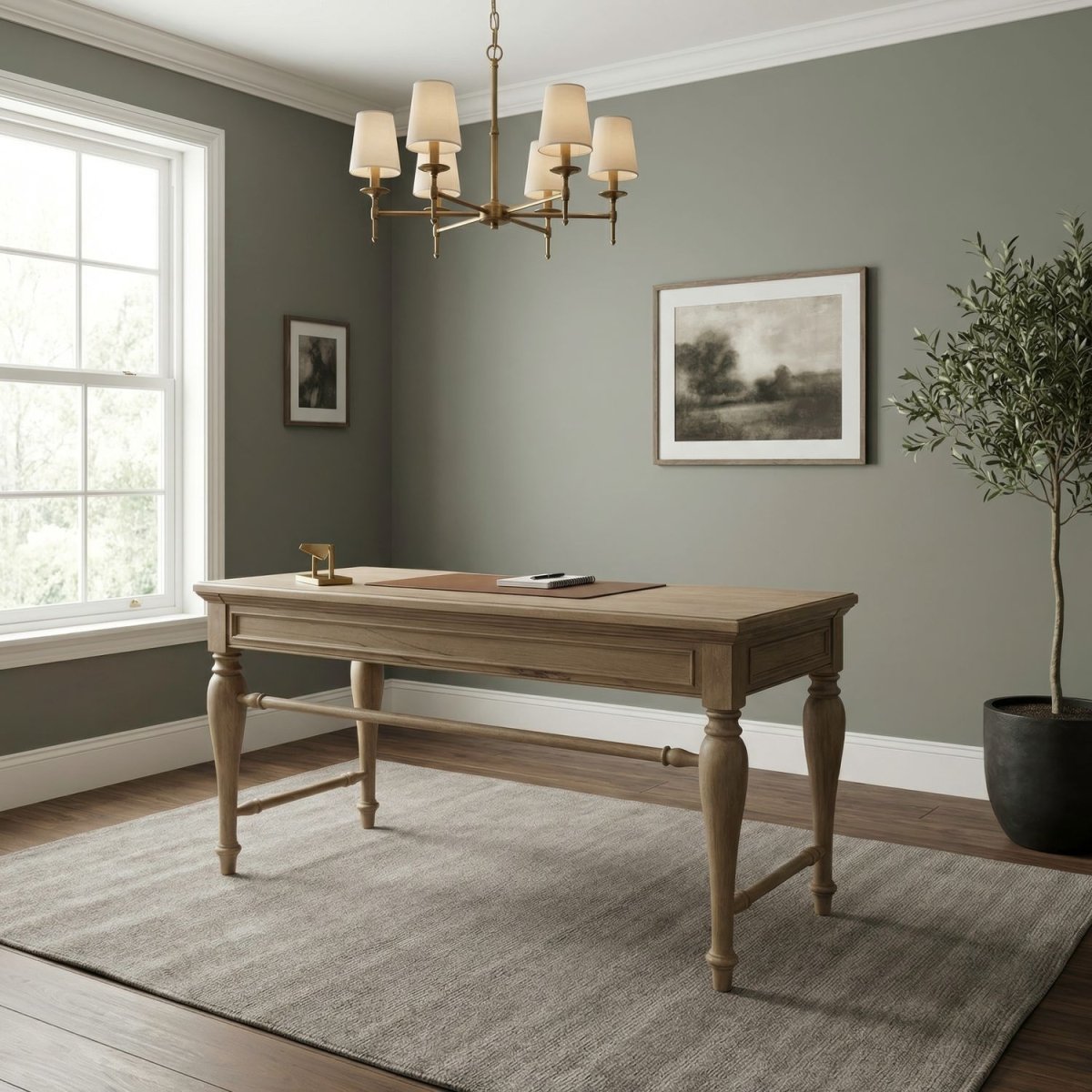 Reynolda - Writing Desk - Camel Beige Writing Desks by Liberty Furniture - Walls Furniture & Mattress