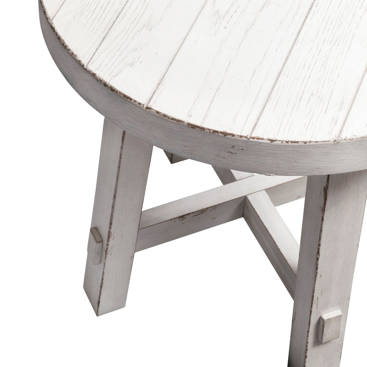 Modern Farmhouse - Splay Leg Round End Table End Tables by Liberty Furniture - Walls Furniture & Mattress