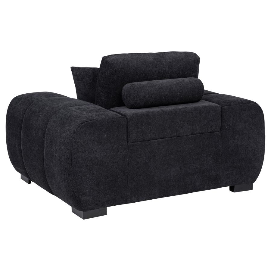 Octavia - Fabric Upholstered Track Arm Accent Chair Arm Chairs by Coaster Fine Furniture - Walls Furniture & Mattress