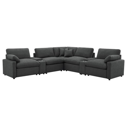 Collins - 7 - Piece Modular Power Reclining Sectional Reclining Sectionals by Coaster Fine Furniture - Walls Furniture & Mattress