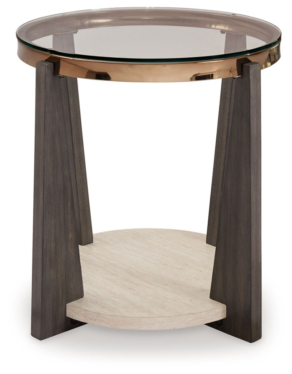 Frazwa - Round End Table - Multi End Tables by Signature Design by Ashley® - Walls Furniture & Mattress