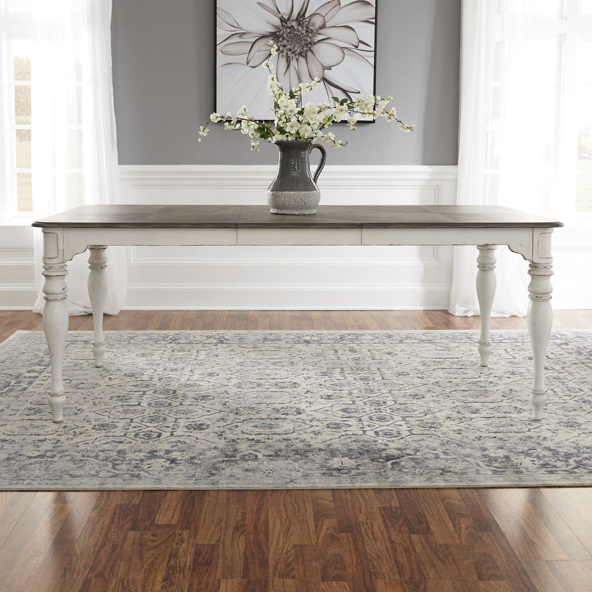 Magnolia Manor - Leg Table - White Dining Tables by Liberty Furniture - Walls Furniture & Mattress