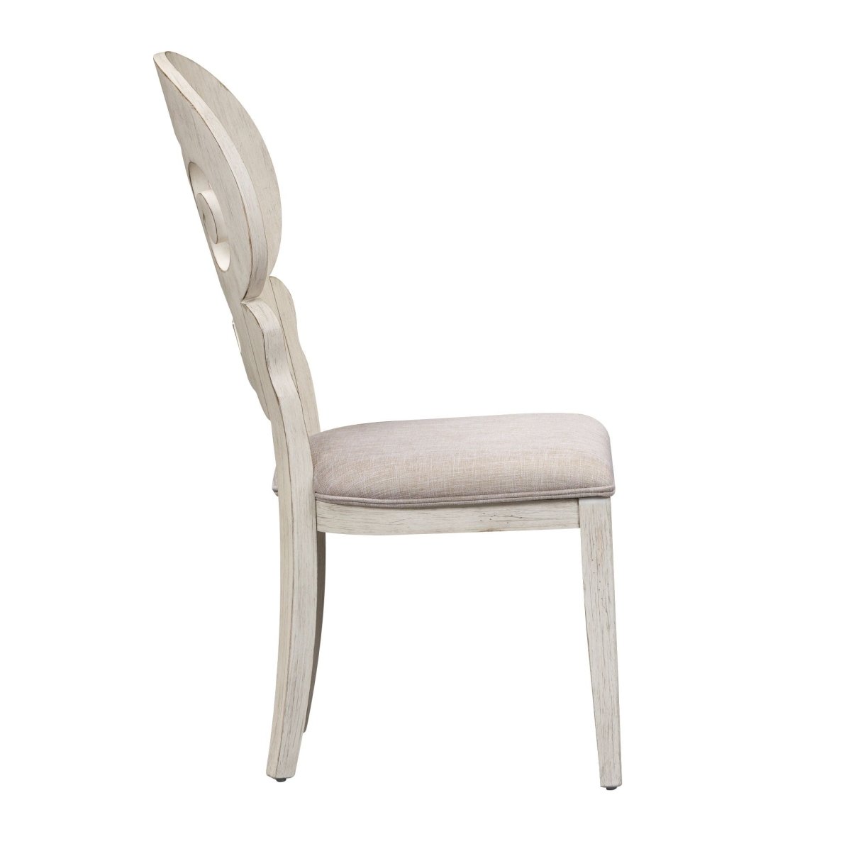 Farmhouse Reimagined - Splat Back Side Chair - White Side Chairs by Liberty Furniture - Walls Furniture & Mattress