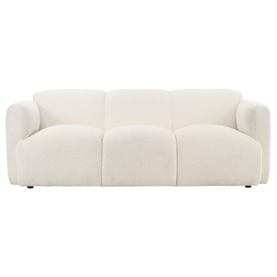 Dorset - Fabric Upholstered Round Track Arm Sofa Stationary Sofas by Coaster Fine Furniture - Walls Furniture & Mattress