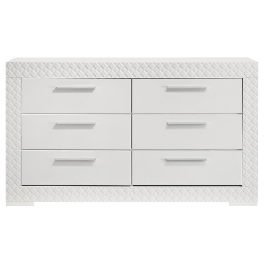 Ives - 6 - Drawer Dresser Dressers by Coaster Fine Furniture - Walls Furniture & Mattress