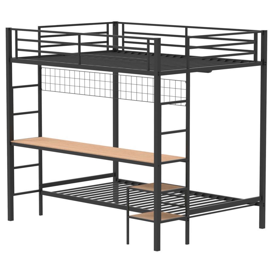 Campus - Metal Workstation Bunk Bed Bunk Beds by Coaster Fine Furniture - Walls Furniture & Mattress