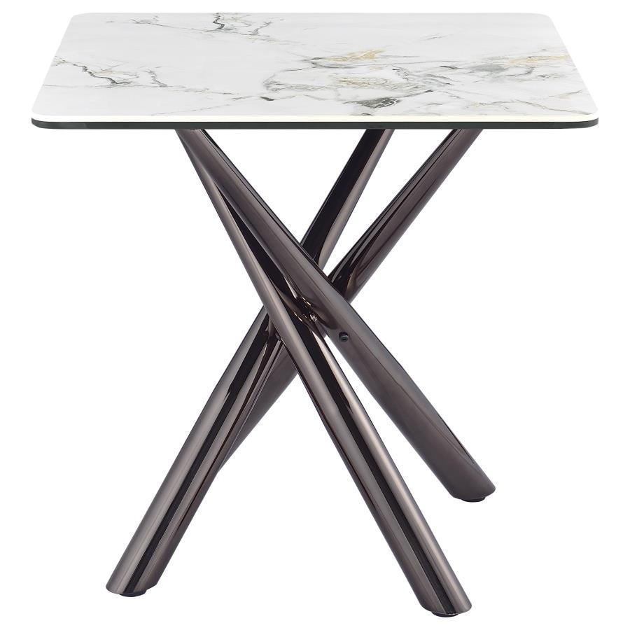 Carvell - Square Sintered Stone Table End Tables by Coaster Fine Furniture - Walls Furniture & Mattress