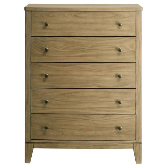 Granada - 5 - Drawer Bedroom Chest Of Drawers - Natural Pine Accent Chests by Coaster Fine Furniture - Walls Furniture & Mattress