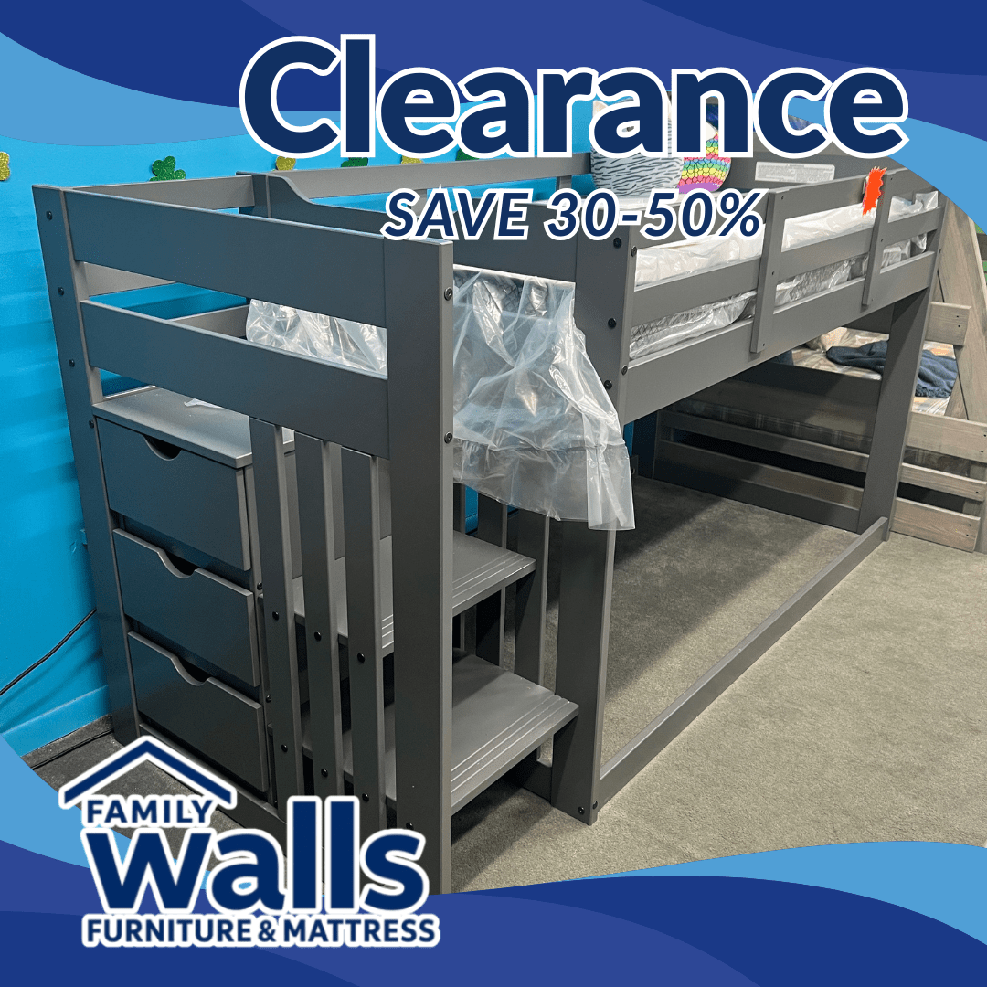 TT154 Grey Staircase Bunkbed by Walls Furniture & Mattress - Walls Furniture & Mattress