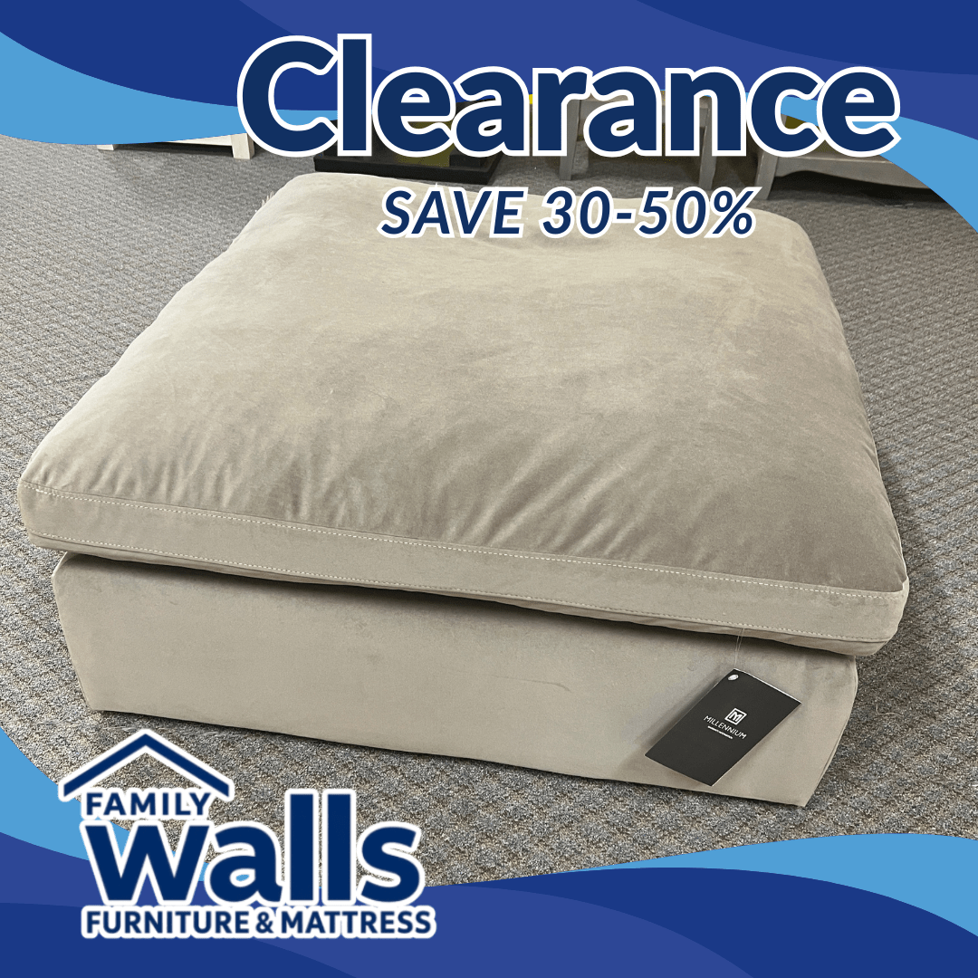 "157" Sophie Oversized Ottoman by Walls Furniture & Mattress - Walls Furniture & Mattress