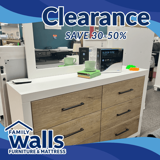 B2035 Charbitt 2 PC Dresser and Mirror by Walls Furniture & Mattress - Walls Furniture & Mattress
