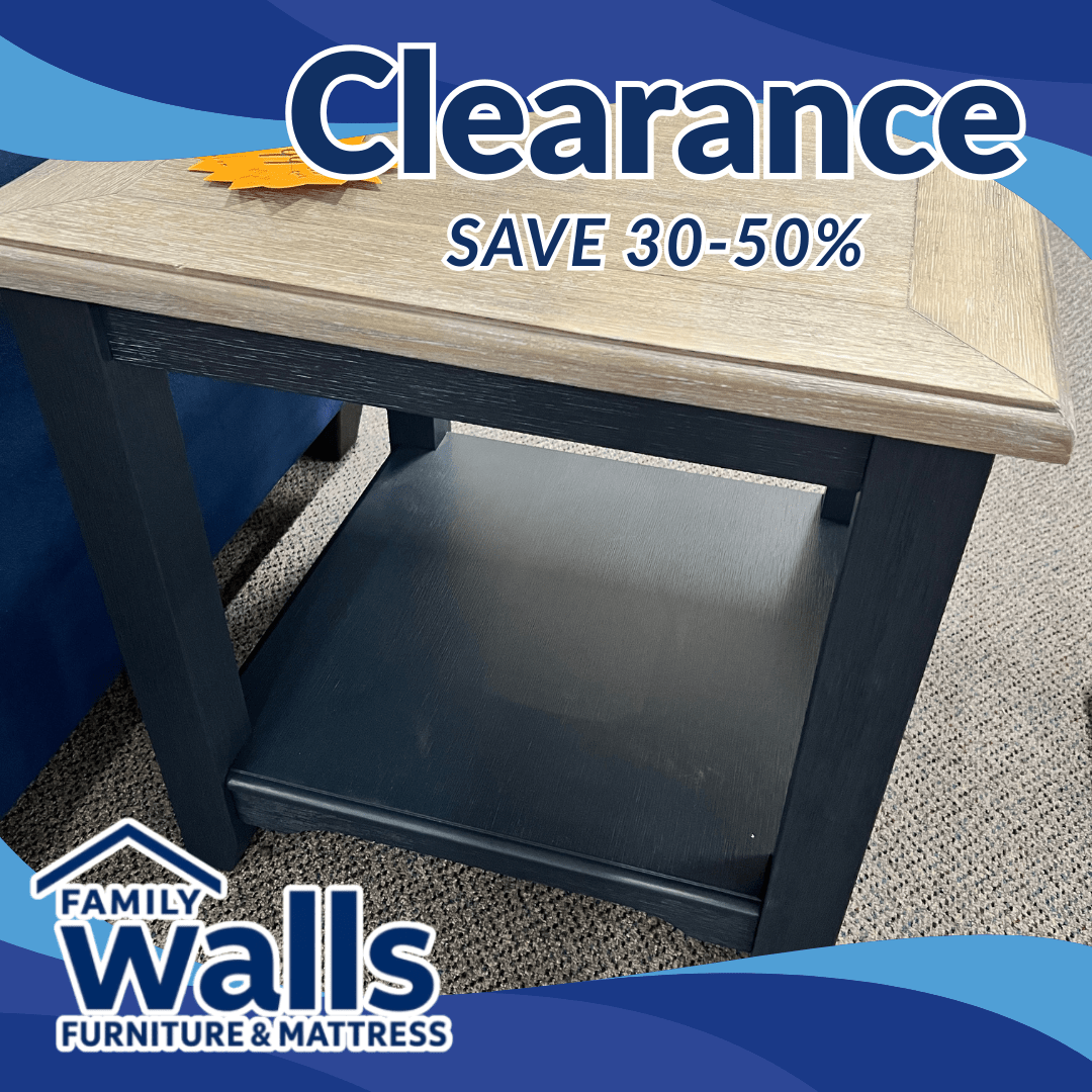 "171" Navy Liberty End Table by Walls Furniture & Mattress - Walls Furniture & Mattress