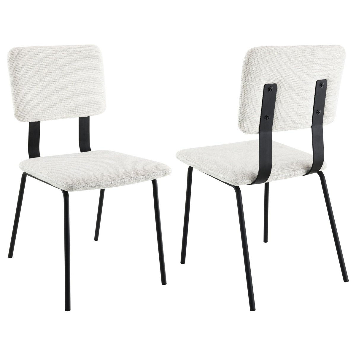 Calla - Fabric Upholstered Dining Side Chair (Set of 2) Chair Sets by Coaster Fine Furniture - Walls Furniture & Mattress