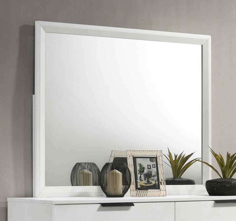 Sonora - Dresser Mirror - White Bedroom Mirrors by Coaster Fine Furniture - Walls Furniture & Mattress