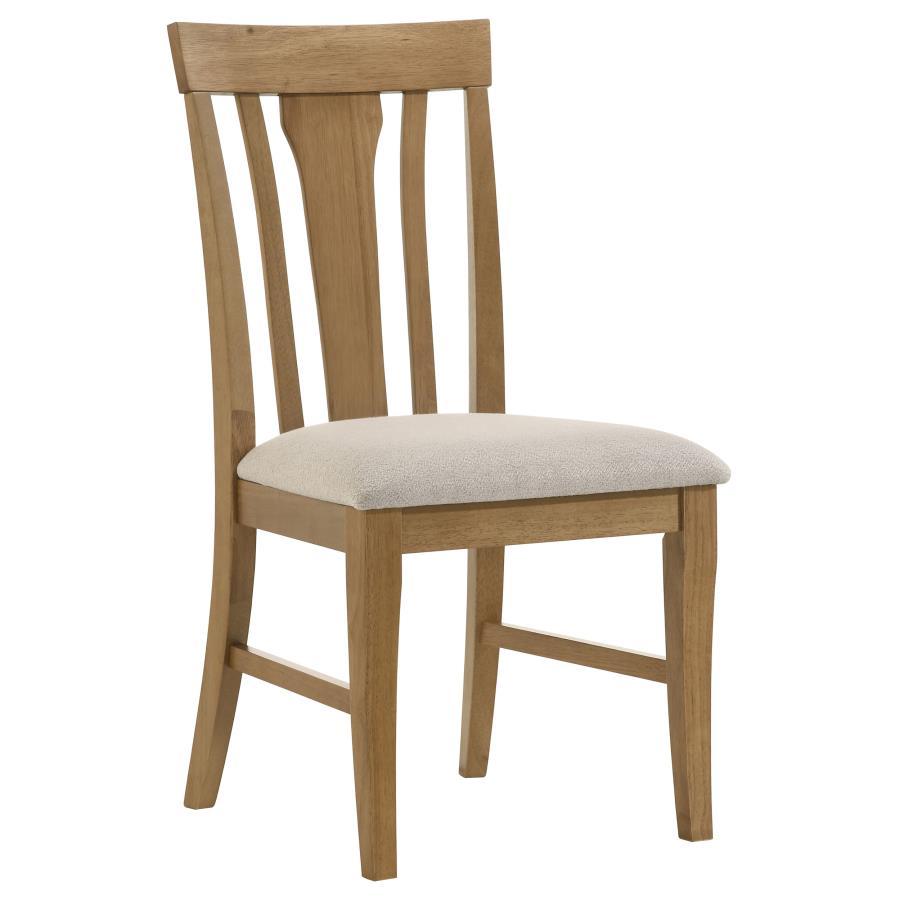 Hartville - Dining Side Chair (Set of 2) - Natural Light Brown Chair Sets by Coaster Fine Furniture - Walls Furniture & Mattress