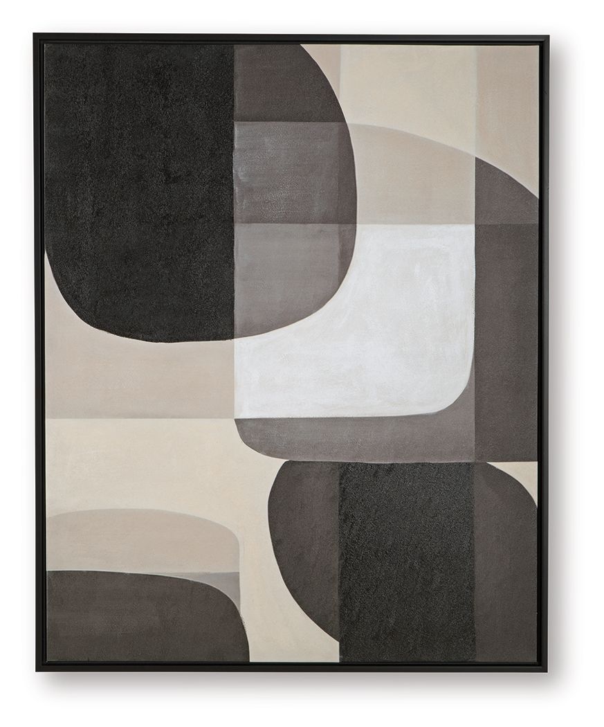 Kesleigh - Black / White - Wall Art Canvas Art by Signature Design by Ashley® - Walls Furniture & Mattress