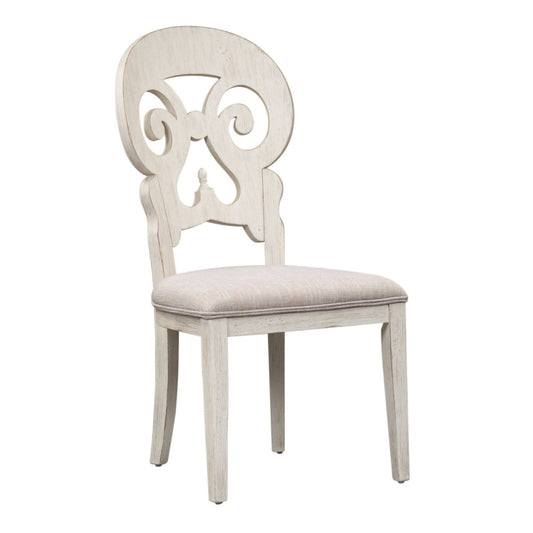 Farmhouse Reimagined - Splat Back Side Chair - White Side Chairs by Liberty Furniture - Walls Furniture & Mattress