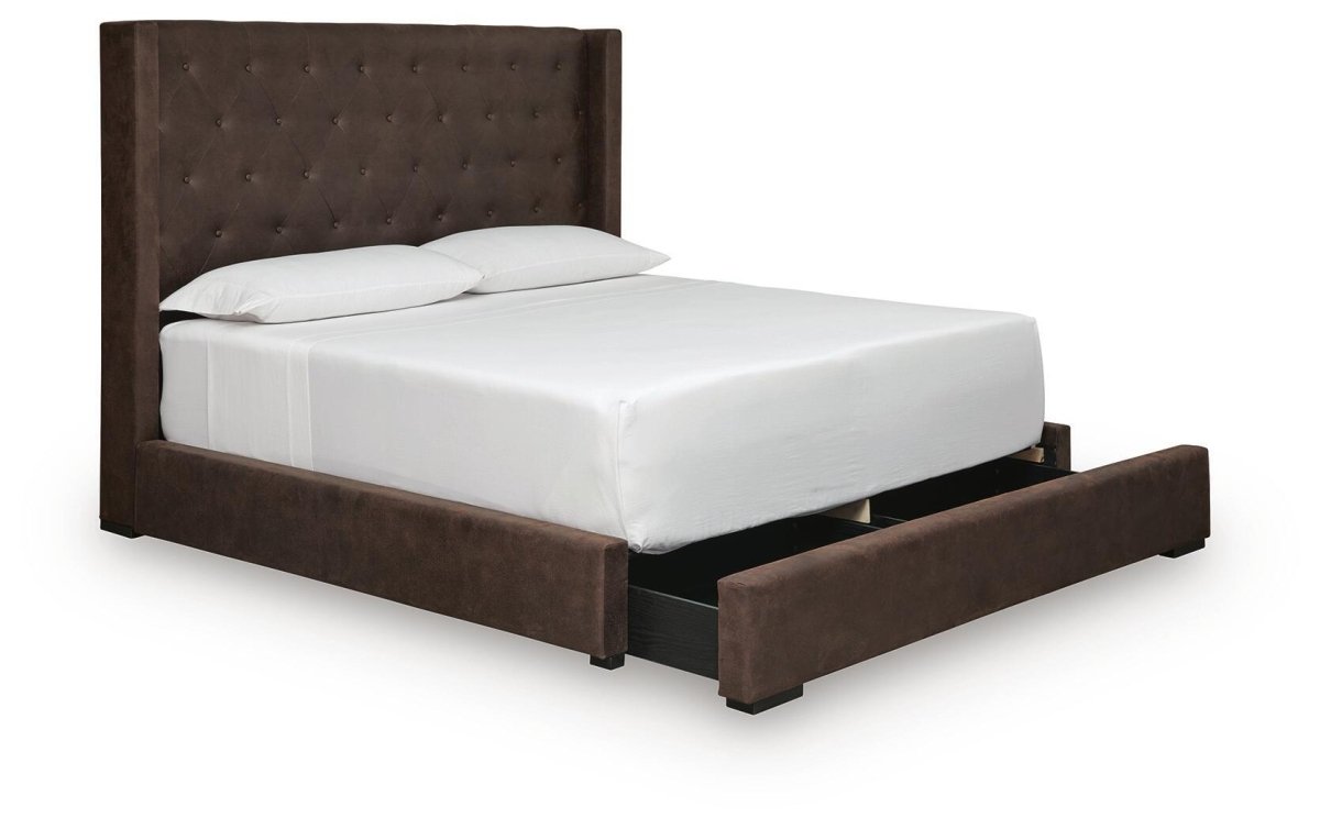 Lavernty - Upholstered Storage Bed Storage Beds by Signature Design by Ashley® - Walls Furniture & Mattress
