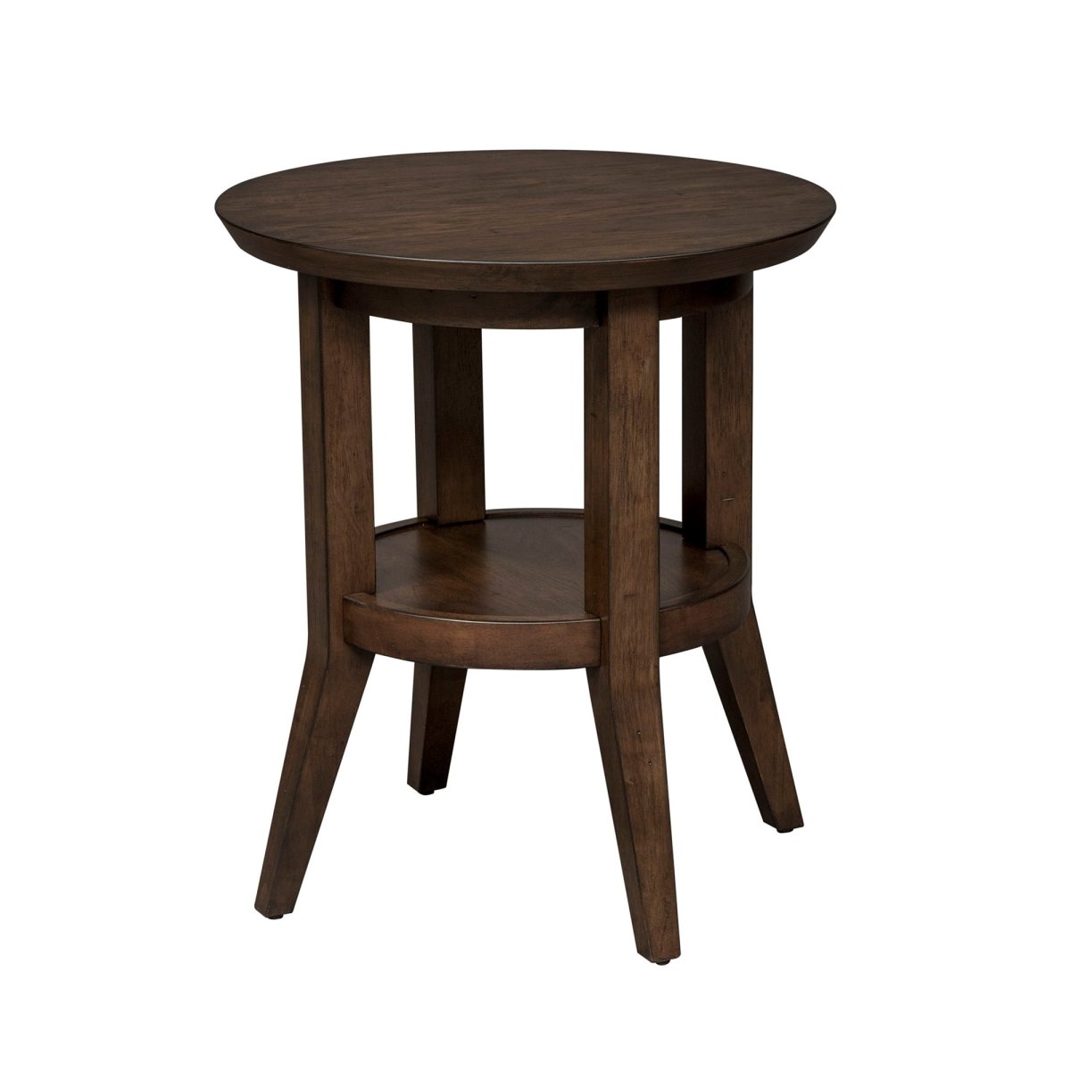 Ventura Blvd - 3 Piece Table Set (1 Cocktail Table 2 Round End Tables) - Dark Brown Table Sets by Liberty Furniture - Walls Furniture & Mattress