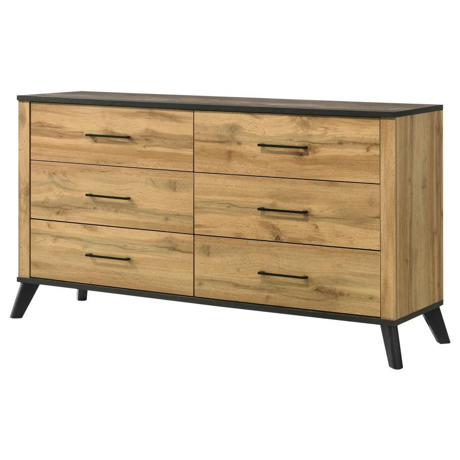 Kaywood - 6 - Drawer Dresser Cabinet Dressers by Coaster Fine Furniture - Walls Furniture & Mattress