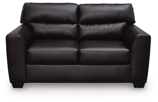 Glennbre - Loveseat - Midnight Stationary Loveseats by Signature Design by Ashley® - Walls Furniture & Mattress