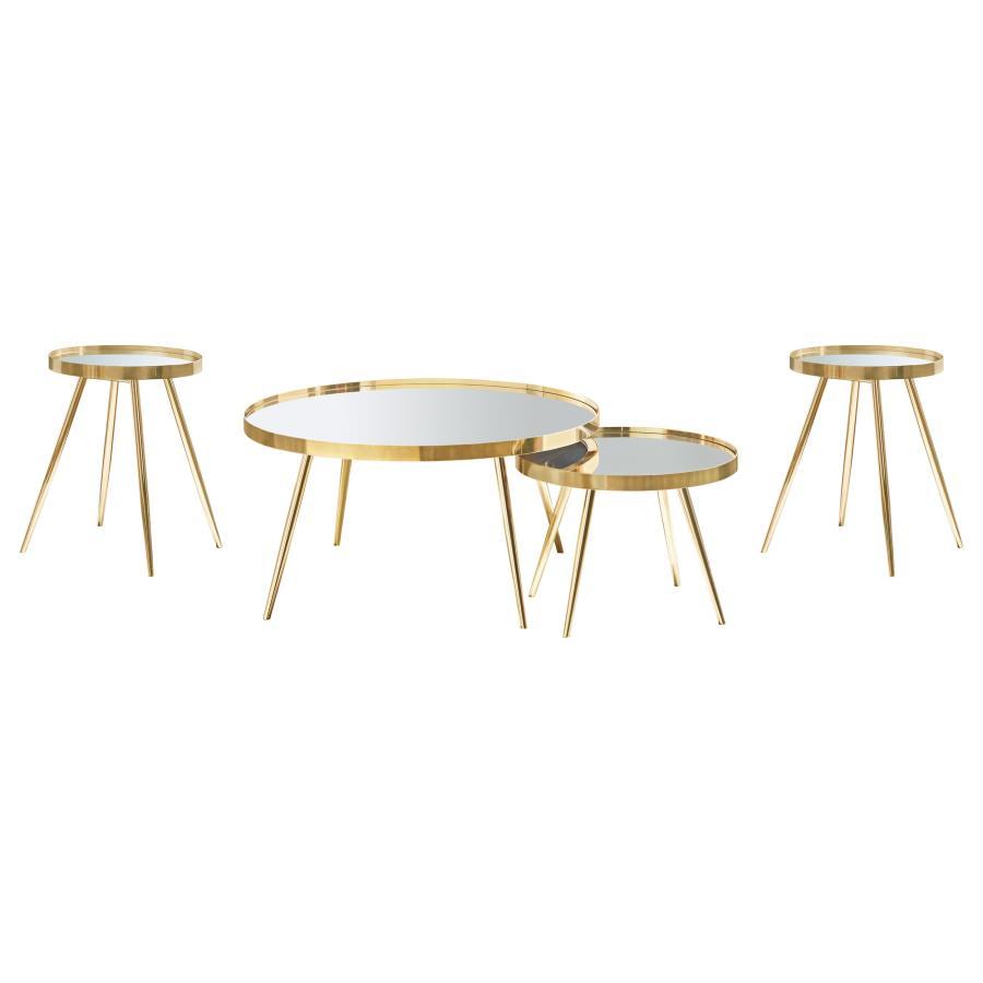 Kaelyn - Round Coffee And End Table Set Table Sets by Coaster Fine Furniture - Walls Furniture & Mattress