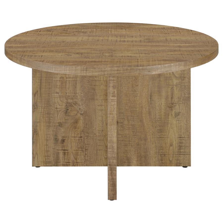 Jamestown - Round Composite Wood Dining Table - Mango Dining Tables by CoasterEveryday - Walls Furniture & Mattress