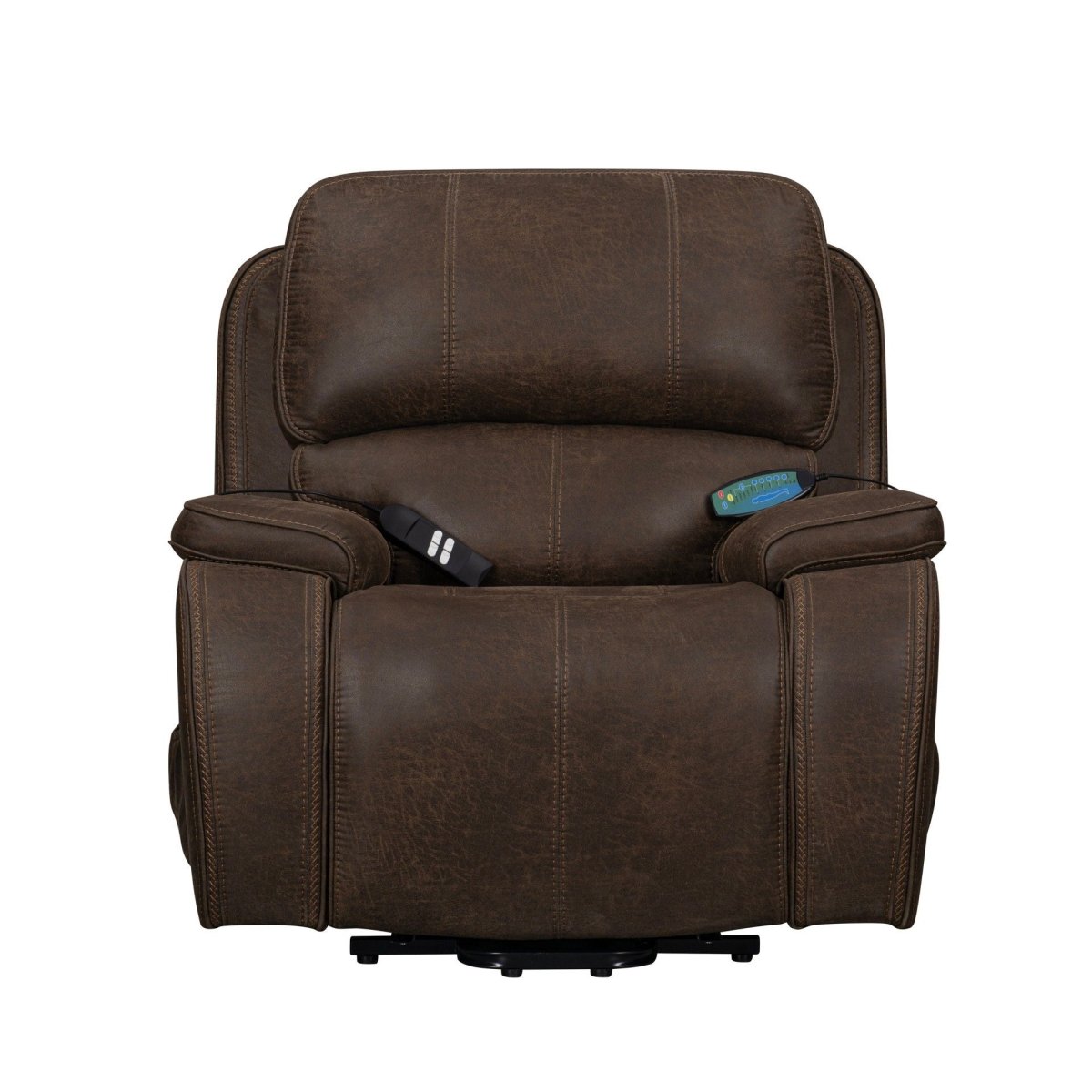 Brookings - Power Lift Recliner With Heat & Massage - Brown Lift Chairs by New Classic - Walls Furniture & Mattress