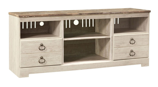 Willowton - TV Stand With Fireplace Option TV Stands by Signature Design by Ashley® - Walls Furniture & Mattress
