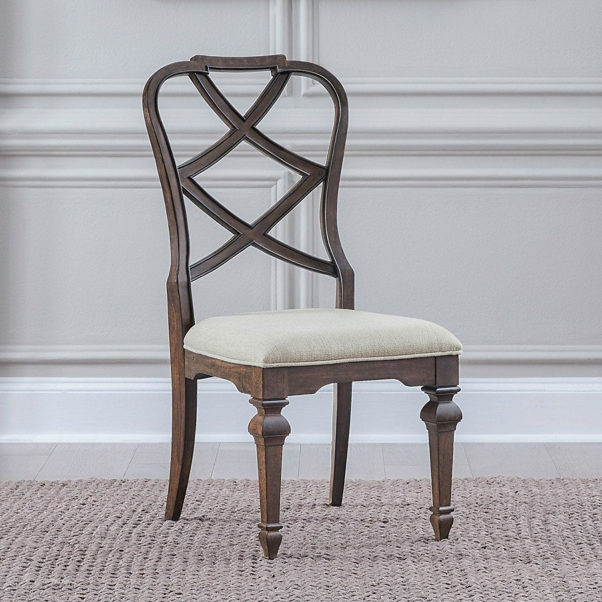 Provence Park - Wood Back Side Chair (RTA) - Brown Side Chairs by Liberty Furniture - Walls Furniture & Mattress