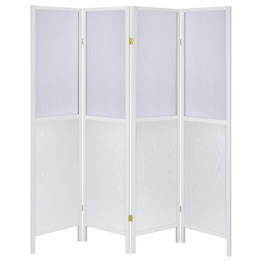 Mattison - 4 - Panel Room Divider Folding Shoji Screen Room Dividers by Coaster Fine Furniture - Walls Furniture & Mattress