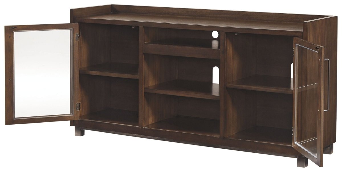 Starmore - XL TV Stand w/Fireplace Option - Brown TV Stands by Signature Design by Ashley® - Walls Furniture & Mattress