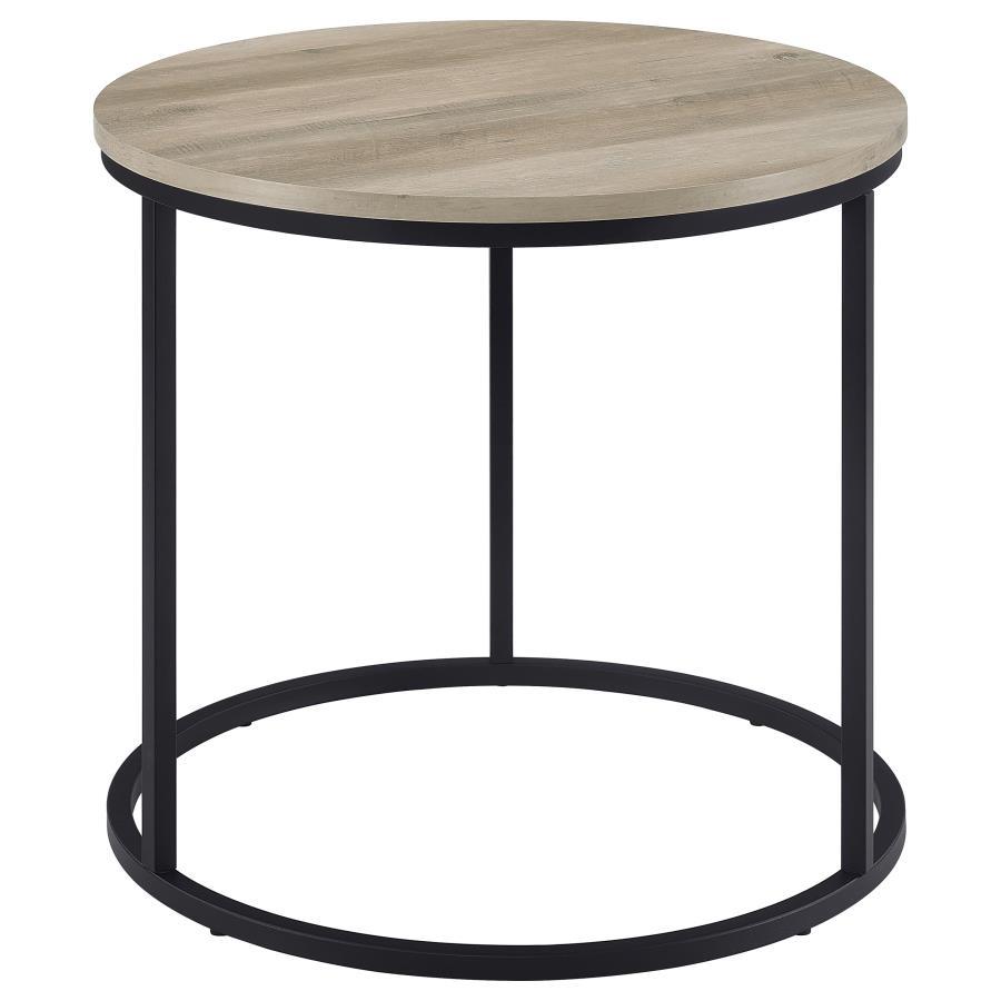 Lainey - Round Faux Marble Side End Table End Tables by CoasterEveryday - Walls Furniture & Mattress