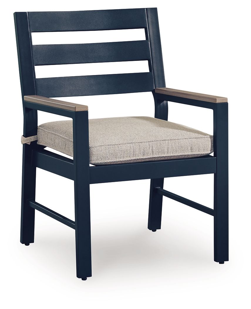 East Beach - Arm Chair With Cushion (Set of 2) - Blue Chair Sets by Signature Design by Ashley® - Walls Furniture & Mattress