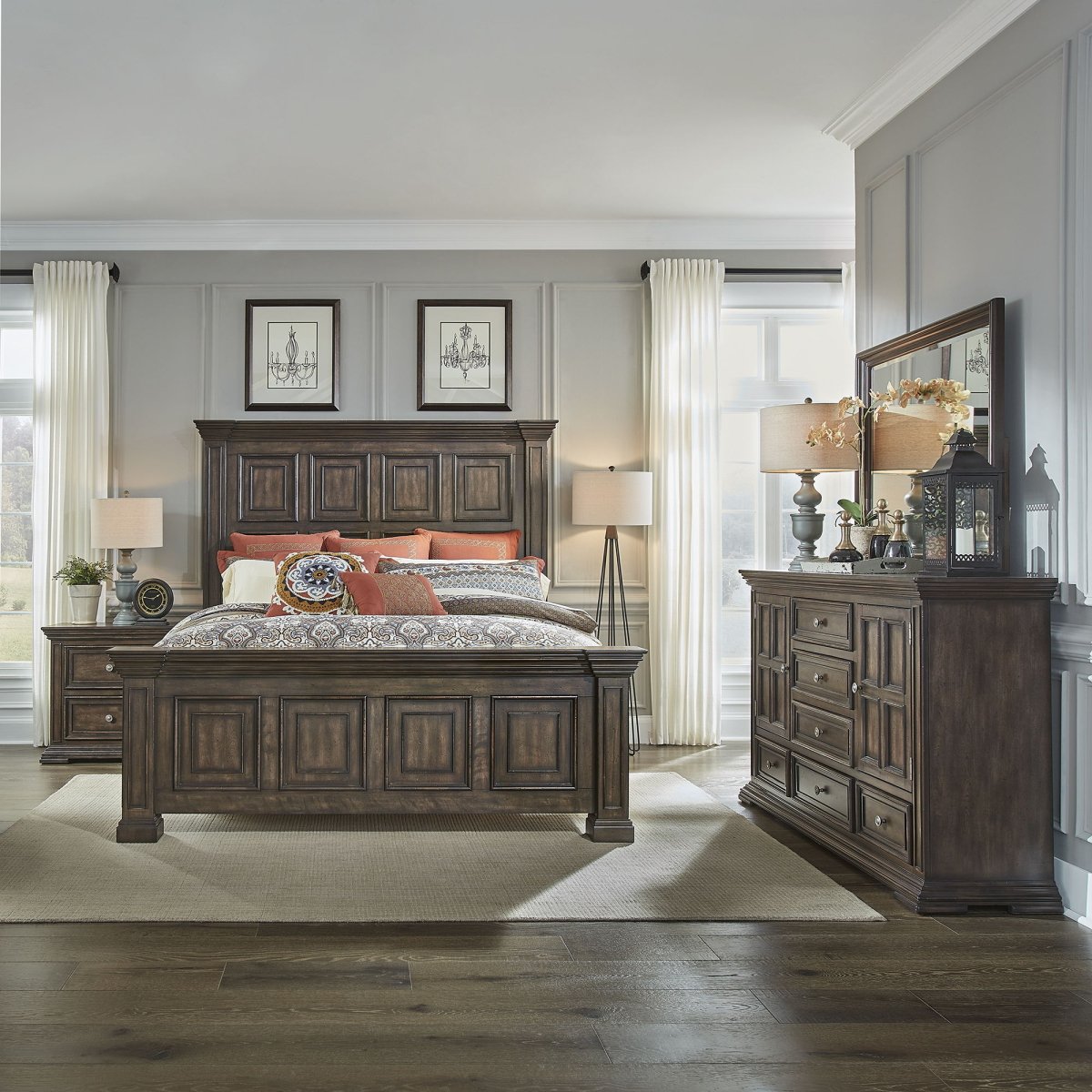 Big Valley - Bedroom Set 3 Piece Bedroom Sets by Liberty Furniture - Walls Furniture & Mattress