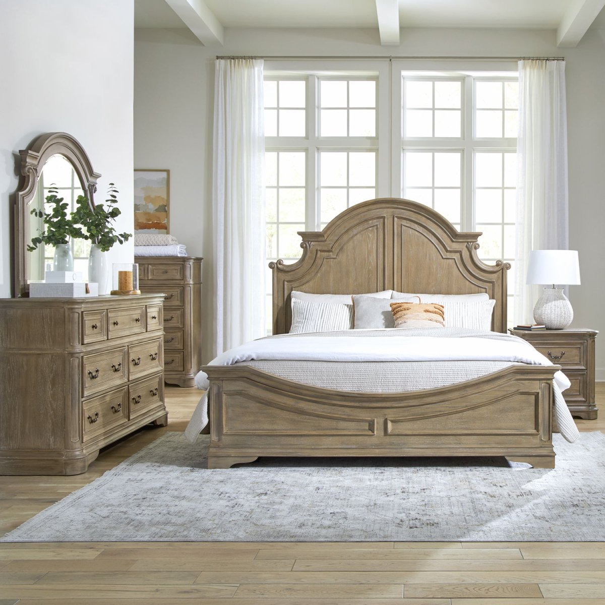 Magnolia Manor - Panel Bedroom Set 3 Piece Bedroom Sets by Liberty Furniture - Walls Furniture & Mattress