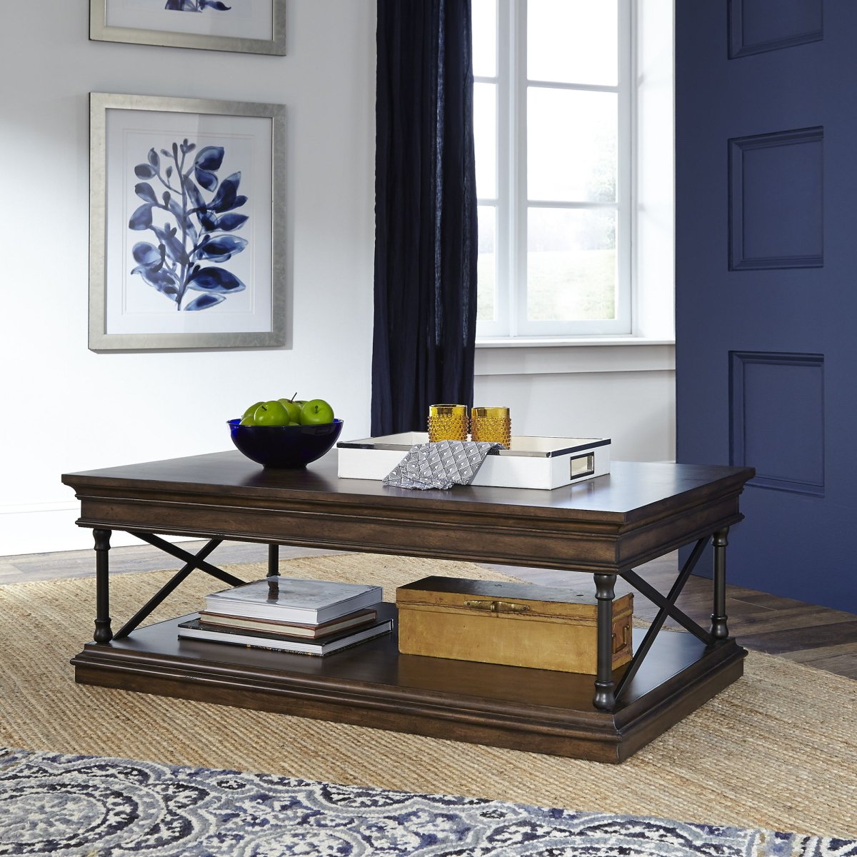 Tribeca - Rectangular Cocktail Table - Dark Brown Cocktail Tables by Liberty Furniture - Walls Furniture & Mattress