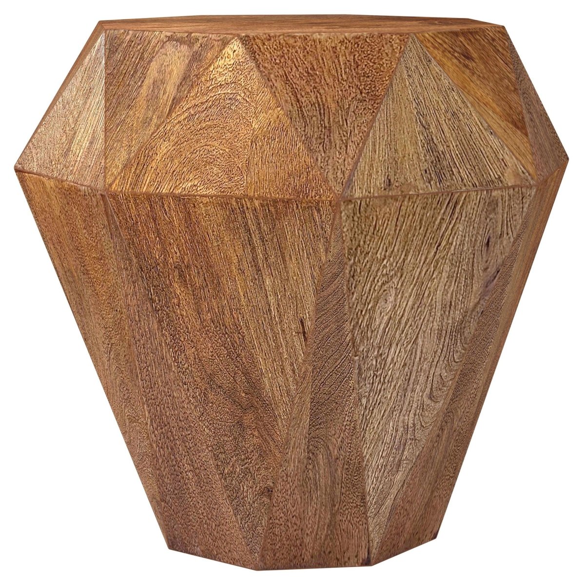Jacinto - Octagonal Solid Mango Wood Side Table Side Tables by Coaster Fine Furniture - Walls Furniture & Mattress