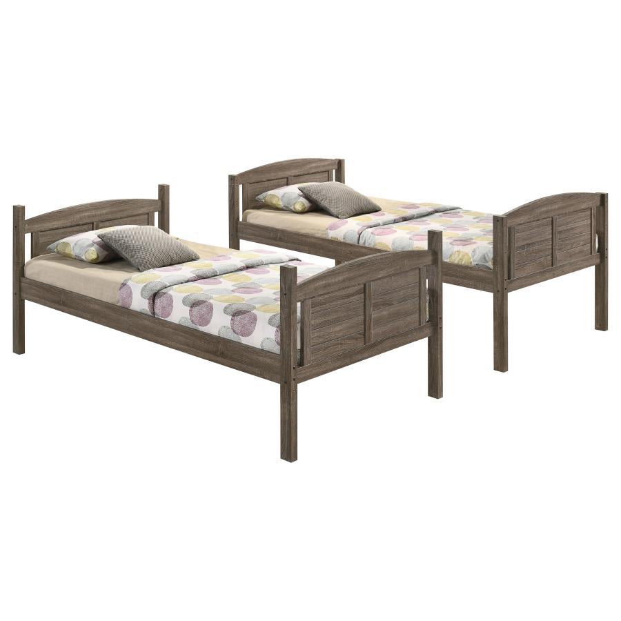 Flynn - Wood Bunk Bed With Mattress Bunk Beds by Coaster Fine Furniture - Walls Furniture & Mattress