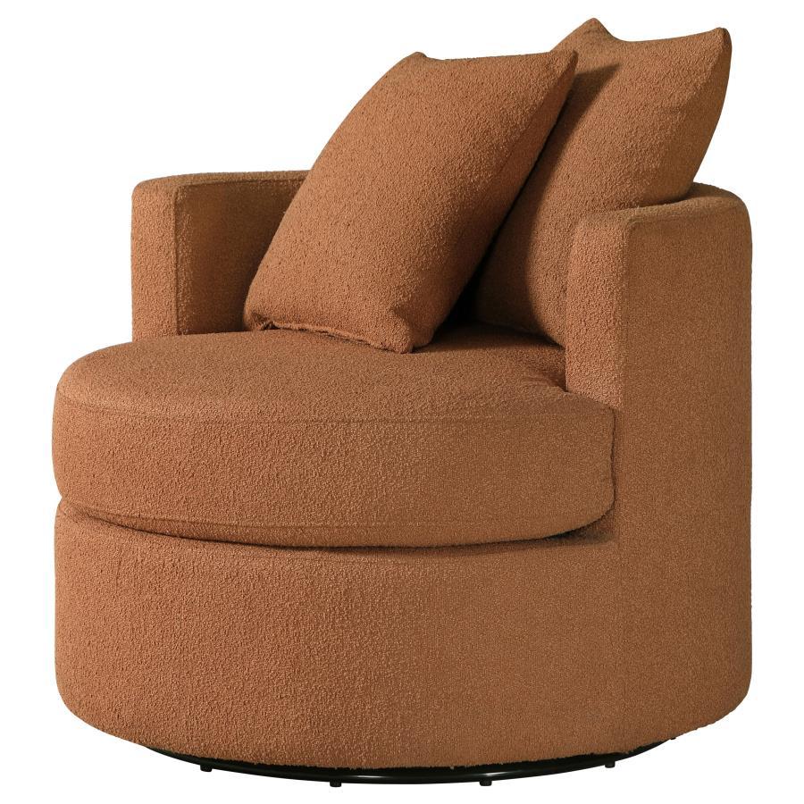 Debbie - Upholstered Swivel Accent Chair Swivel Chairs by CoasterEveryday - Walls Furniture & Mattress