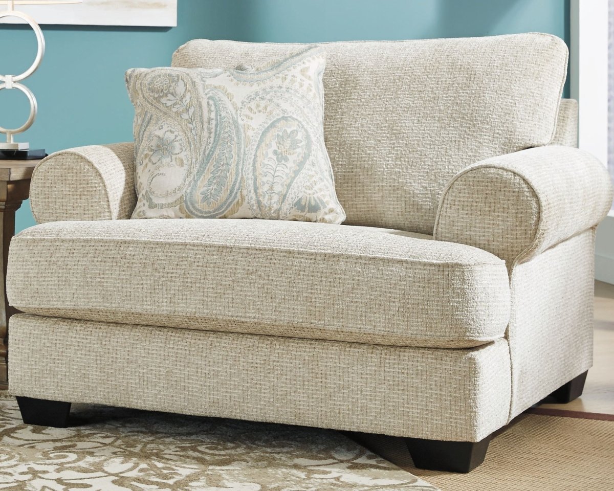 Monaghan - Living Room Set Stationary Chair & Ottoman by Ashley® - Walls Furniture & Mattress